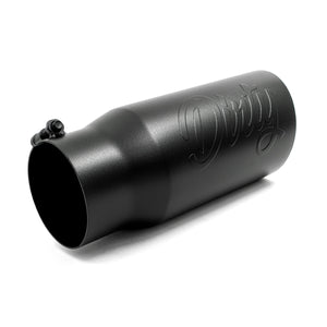 Universal 4 to 5" Dirty Stainless Exhaust Tip (DDC-EXH-A054)-Exhaust Tips-Dirty Diesel Customs-DDC-EXH-A054-BLK-Dirty Diesel Customs