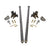 Universal 75" Traction Bars For Inline Leafspring 4" Axle (HSP-U-035-3-3-HSP)-Traction Bars-HSP Diesel-HSP-U-035-3-3-HSP-RAW-Dirty Diesel Customs