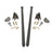 Universal 75" Traction Bars For Offset Leafspring 4" Axle (HSP-U-035-1-3-HSP)-Traction Bars-HSP Diesel-HSP-U-035-1-3-HSP-DG-Dirty Diesel Customs