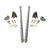 Universal 75" Traction Bars For Offset Leafspring 4" Axle (HSP-U-035-1-3-HSP)-Traction Bars-HSP Diesel-HSP-U-035-1-3-HSP-RAW-Dirty Diesel Customs