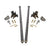 Universal 80" Traction Bars For Inline Leafspring 3.5" Axle (HSP-U-035-2-4-HSP)-Traction Bars-HSP Diesel-HSP-U-035-2-4-HSP-RAW-Dirty Diesel Customs