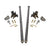 Universal 80" Traction Bars For Inline Leafspring 4" Axle (HSP-U-035-3-4-HSP)-Traction Bars-HSP Diesel-HSP-U-035-3-4-HSP-RAW-Dirty Diesel Customs