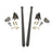 Universal 80" Traction Bars For Offset Leafspring 4" Axle (HSP-U-035-1-4-HSP)-Traction Bars-HSP Diesel-HSP-U-035-1-4-HSP-DG-Dirty Diesel Customs