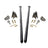 Universal 80" Traction Bars For Offset Leafspring 4" Axle (HSP-U-035-1-4-HSP)-Traction Bars-HSP Diesel-HSP-U-035-1-4-HSP-GB-Dirty Diesel Customs