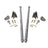 Universal 80" Traction Bars For Offset Leafspring 4" Axle (HSP-U-035-1-4-HSP)-Traction Bars-HSP Diesel-HSP-U-035-1-4-HSP-RAW-Dirty Diesel Customs
