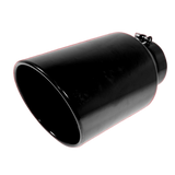 Universal Black Powder Coated Exhaust Tip 6" Outlet (506015RACBX)-Exhaust Tips-Mel's Manufacturing-Dirty Diesel Customs