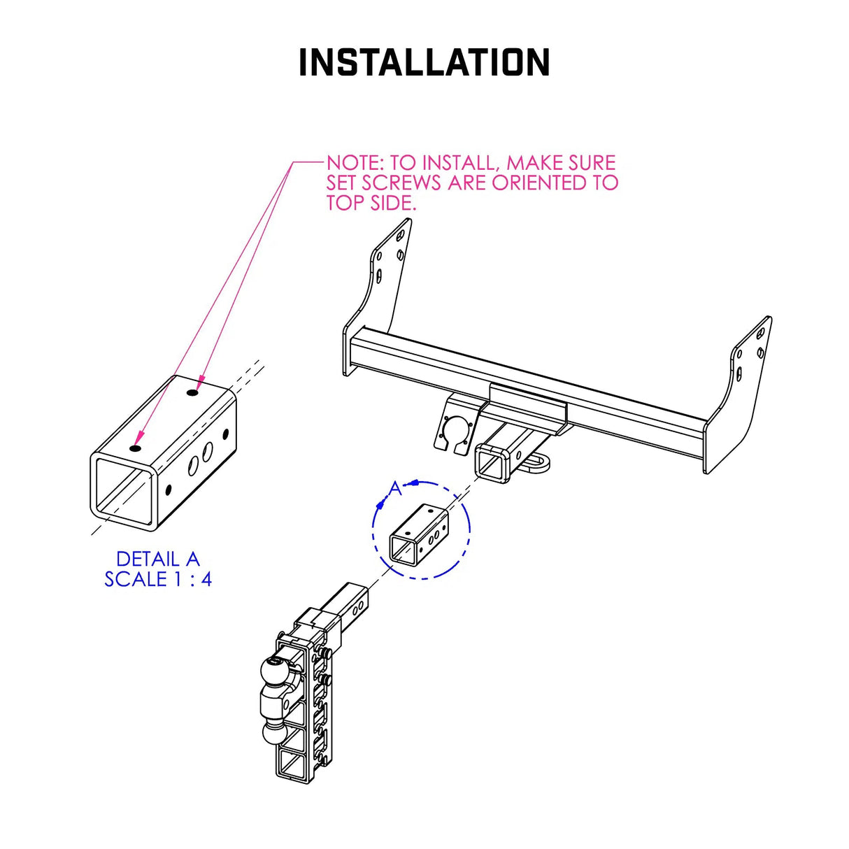 Universal Bolt-On Reducer Sleeve (GH-00X-1)-Towing Accessories-Gen-Y Hitch-Dirty Diesel Customs
