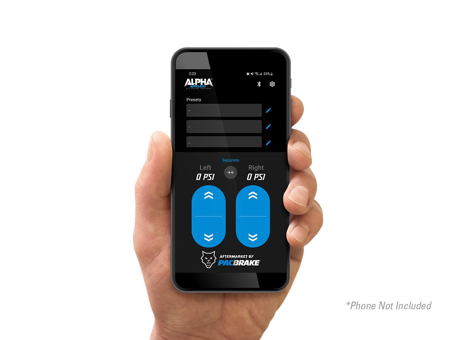 Universal Dual Channel Wireless Air Spring Control Kit (HP20327-QM)-Wireless Air Spring Controller-PACBRAKE-HP20327-QM-R-Dirty Diesel Customs
