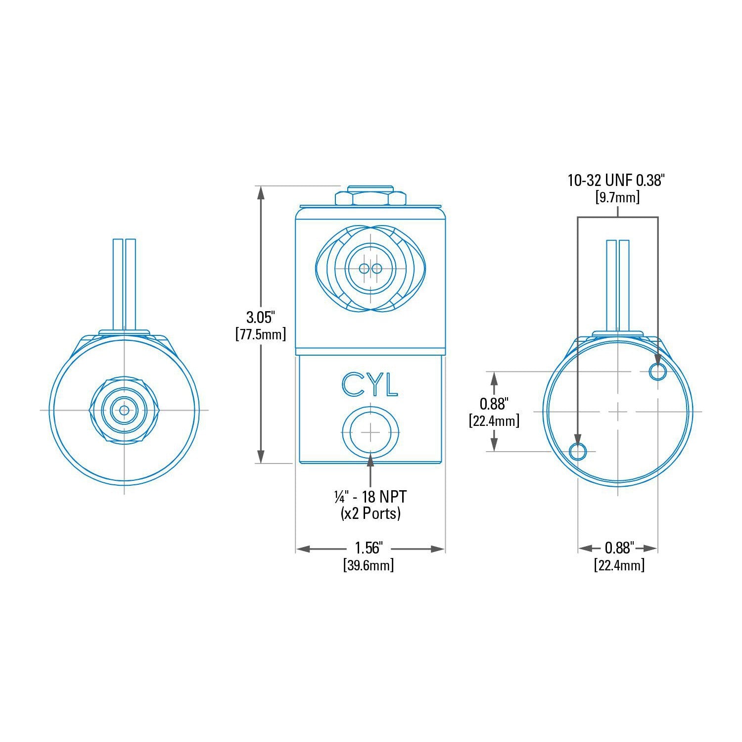 Universal HD Exhaust Brake Solenoid (C10611)-Exhaust Brake Accessory-PACBRAKE-Dirty Diesel Customs