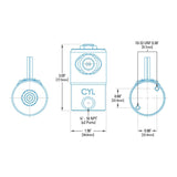 Universal HD Exhaust Brake Solenoid (C10611)-Exhaust Brake Accessory-PACBRAKE-Dirty Diesel Customs