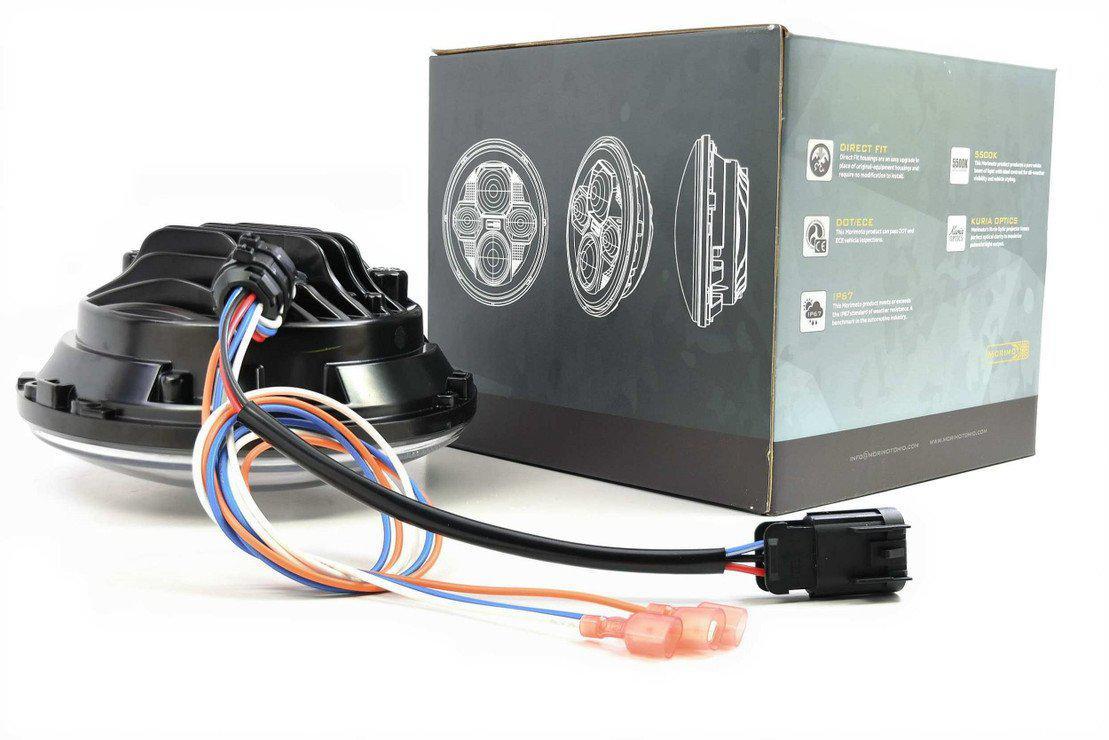 Universal Individual Round Black Sealed Bi-LED 2.0 7" (LF271)-LED Bulb-Morimoto-Dirty Diesel Customs