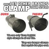 Universal Lap Joint Exhaust Clamp (LJ400 /LJ500)-Exhaust Clamps-Mel's Manufacturing-Dirty Diesel Customs