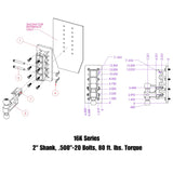 Universal MEGA-DUTY Bolt-On Adjustable Hitch (GH-1XX)-Towing Accessories-Gen-Y Hitch-Dirty Diesel Customs