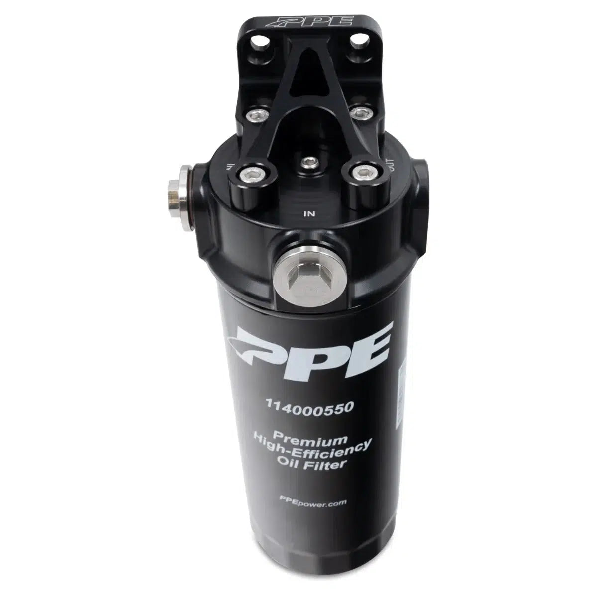 Universal Oil Filter Mount Aluminum Billet (114002100)-Fuel Filter Relocation Kit-PPE-Dirty Diesel Customs