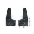 Universal PacBrake KickBack-Style Mud Flaps (HP10580-12-1X)-Mud Flap-PACBRAKE-HP10580-12-10-Dirty Diesel Customs