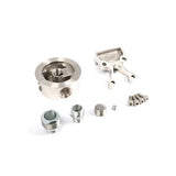 Universal Remote Oil Filter Mount Kit Polished 304 SS (114002000)-Fuel Filter Relocation Kit-PPE-Dirty Diesel Customs