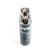 Universal Remote Oil Filter Mount Kit Polished 304 SS (114002000)-Fuel Filter Relocation Kit-PPE-Dirty Diesel Customs