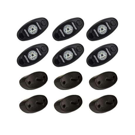 Universal Rock Light Kit 6 Cool White (400253)-Fender Lights-Rigid Industries-Dirty Diesel Customs