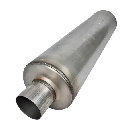 Universal Round Aluminized 8" Baffle Muffler (8880 / 8990)-Muffler-Mel's Manufacturing-Dirty Diesel Customs