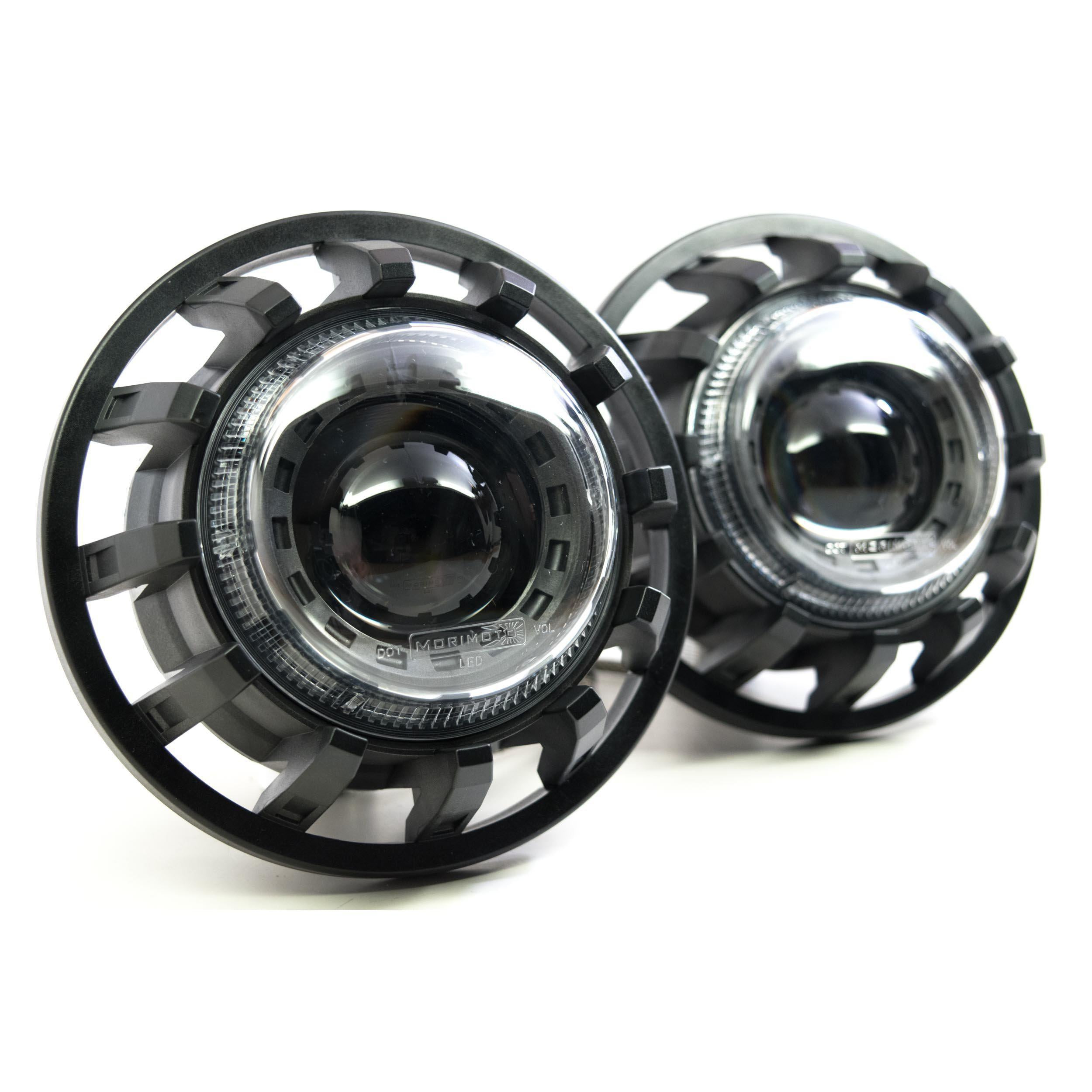 Universal Round Black Sealed Bi-LED 7" (garage-sale-LF354)-LED Bulb-Morimoto-Dirty Diesel Customs