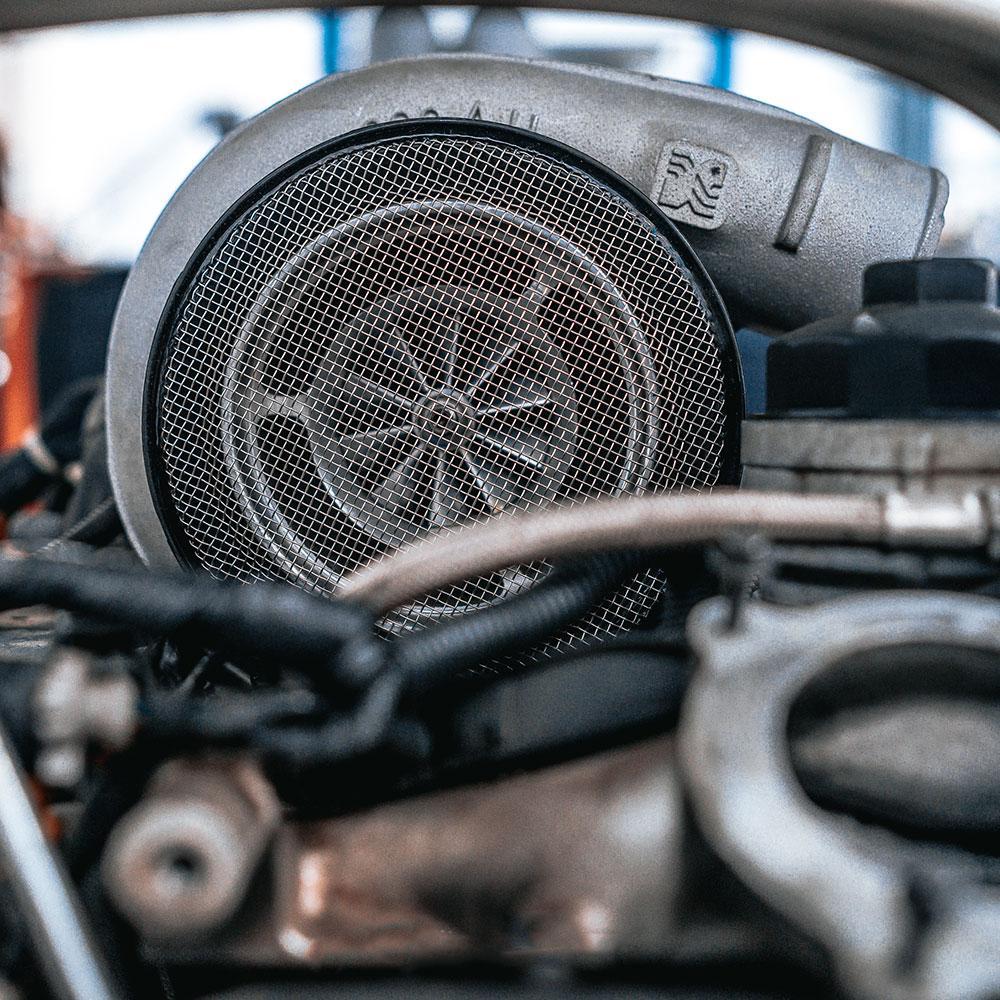 Universal S&B Turbo Screen Guard W/ Velocity Stack (Black) (77-30XX)-Turbo Kit Accessory-S&B Filters-Dirty Diesel Customs