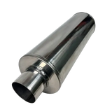 Universal Stainless 8" Round Fiberglass Packed Muffler (7185 / 7195 / 7186 / 7196 / M12772 / M12773)-Muffler-Mel's Manufacturing-Dirty Diesel Customs