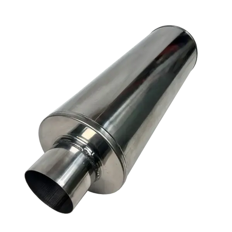 Universal Stainless 8" Round Fiberglass Packed Muffler (7185 / 7195 / 7186 / 7196 / M12772 / M12773)-Muffler-Mel's Manufacturing-Dirty Diesel Customs