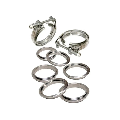 Universal Standard 304 SS V-Band - 8 Piece Set (2C 3M 3F)-V Band Clamp-PPE-Dirty Diesel Customs