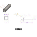 Universal Weld-On Receiver Tube (GH-00XX)-Towing Accessories-Gen-Y Hitch-GH-003-Dirty Diesel Customs