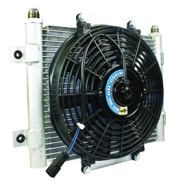 Universal Xtrude Auxillary Trans Cooler w/ Fan & -10 JIC Male Connection (1300611)-Transmission Oil Cooler-BD Diesel-1300611-Dirty Diesel Customs