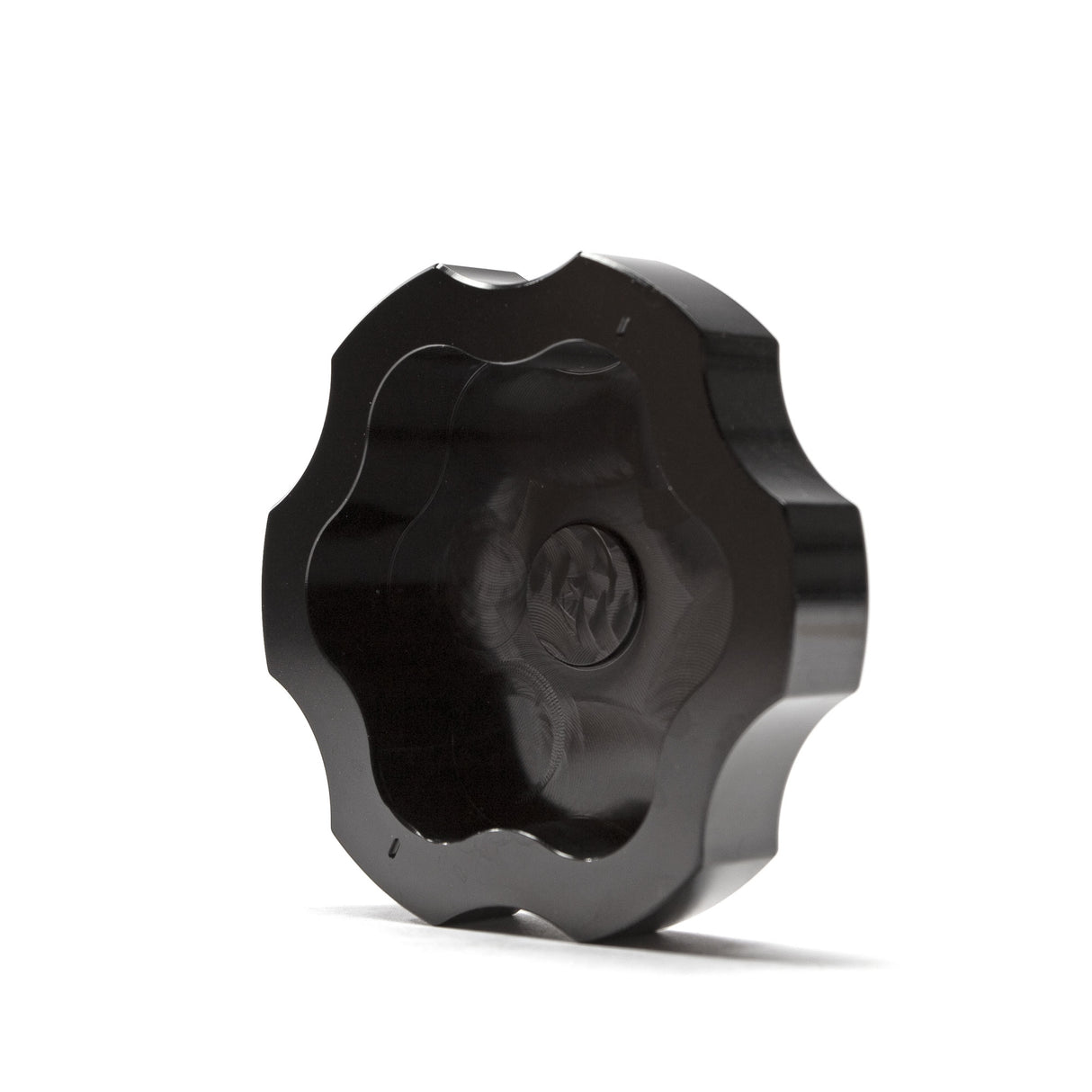 2017-2026 Powerstroke Billet Aluminum Power Steering Reservoir Cap, Black Anodized - Wehrli Custom Fabrication