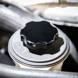 2017-2026 Powerstroke Billet Aluminum Power Steering Reservoir Cap, Black Anodized - Wehrli Custom Fabrication