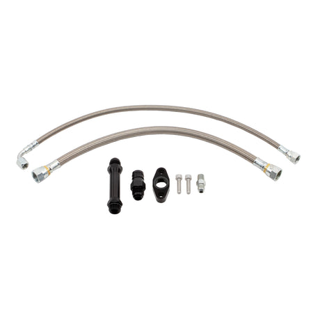 1998.5-2007 Cummins High Mount 2nd Gen Swap Oil Feed & Drain Line Kit - Wehrli Custom Fabrication
