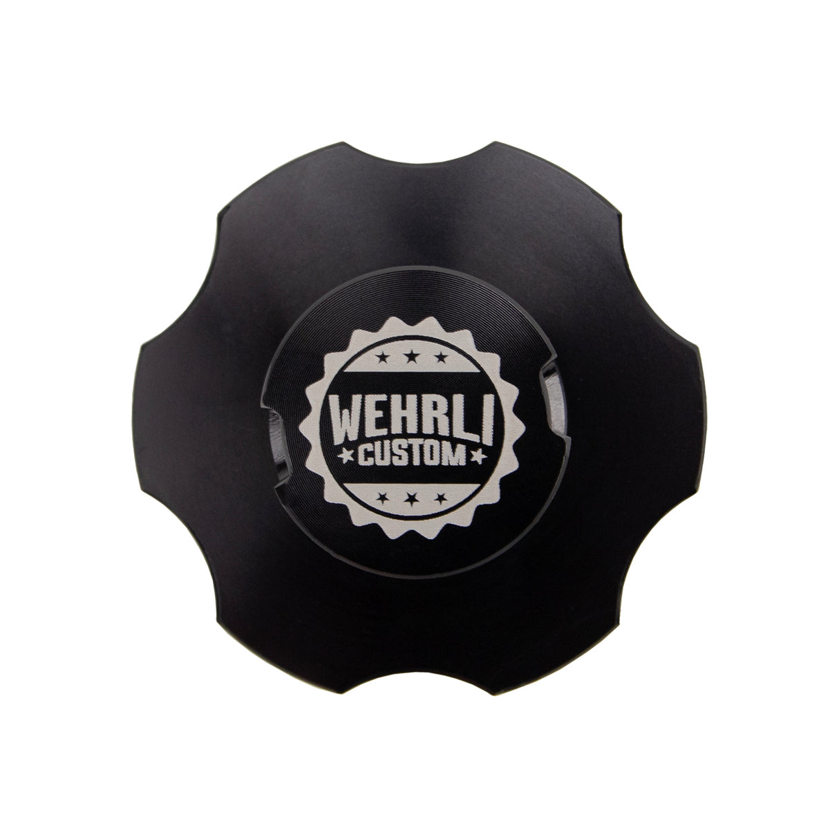 2011-2024 Powerstroke Billet Aluminum Black Anodized Oil Fill Cap - Wehrli Custom Fabrication