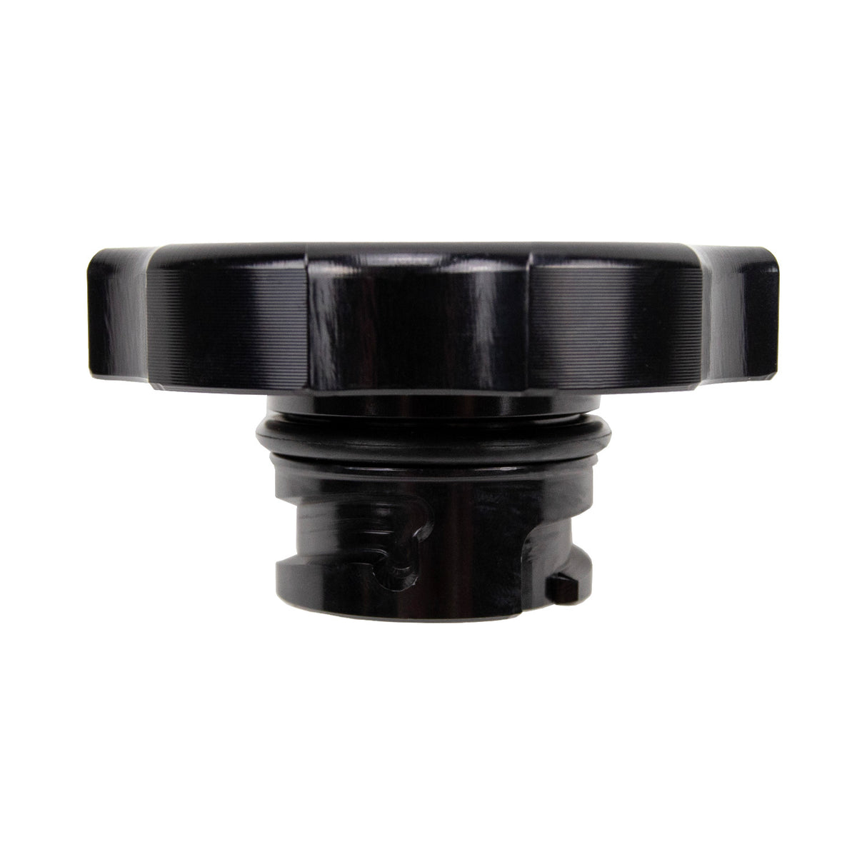 2011-2024 Powerstroke Billet Aluminum Black Anodized Oil Fill Cap - Wehrli Custom Fabrication