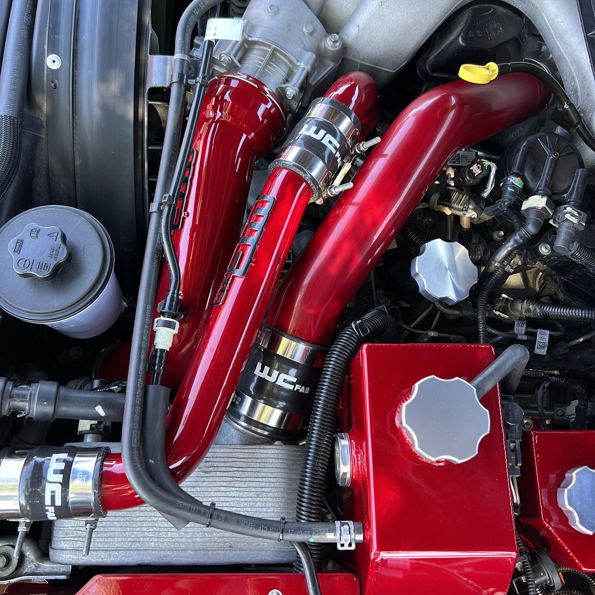2017-2024 Powerstroke Upper Coolant Pipe Kit - Wehrli Custom Fabrication