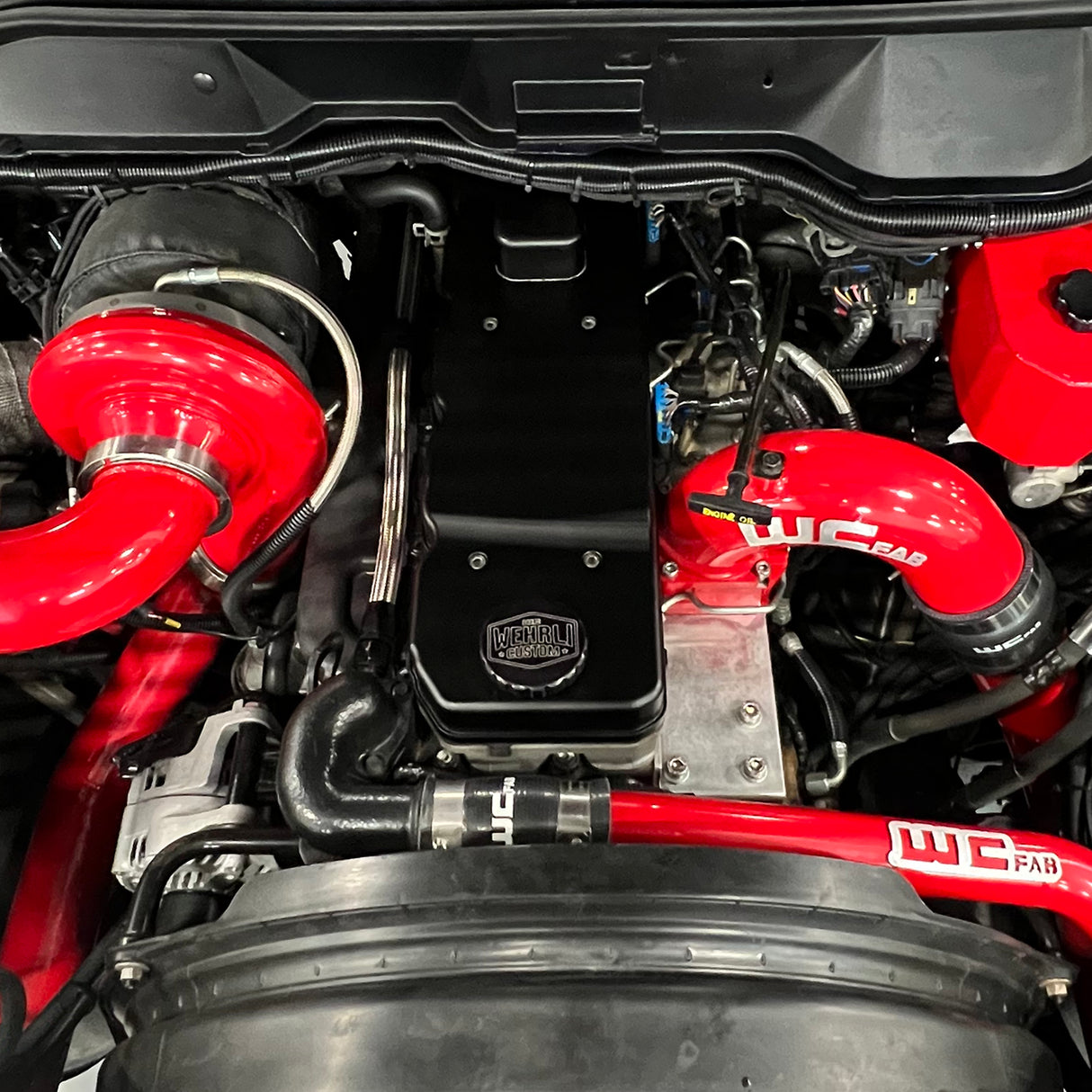 2006-2018 Cummins WCFab X D&J Precision Billet Valve Cover - Wehrli Custom Fabrication