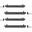 2020-2025 Duramax Billet Marker Light Delete Kit, With Logo, Fine Texture Black - Wehrli Custom Fabrication
