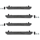 2020-2025 Duramax Billet Marker Light Delete Kit, With Logo, Fine Texture Black - Wehrli Custom Fabrication
