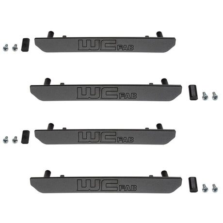 2020-2025 Duramax Billet Marker Light Delete Kit, With Logo, Fine Texture Black - Wehrli Custom Fabrication