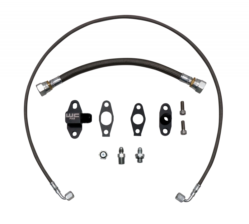 2004.5-2016 Duramax S300 Single Turbo Oil Line Kit - Wehrli Custom Fabrication