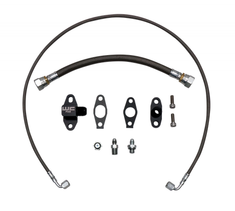 2004.5-2016 Duramax S300 Single Turbo Oil Line Kit - Wehrli Custom Fabrication