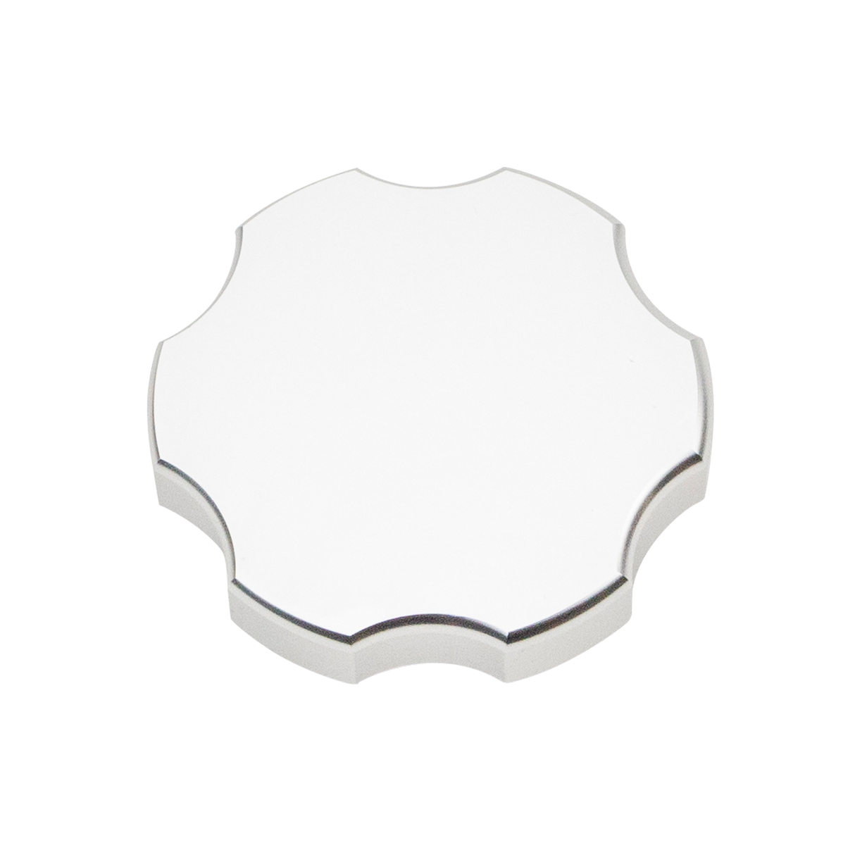 Universal Billet Aluminum Coolant Tank Cap, Clear Anodized - Wehrli Custom Fabrication