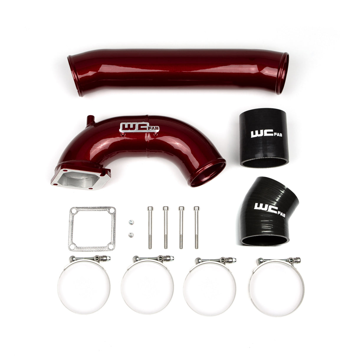 1998.5-2002 Cummins 3.5" Intake Horn and Driver Side Intercooler Pipe - Wehrli Custom Fabrication