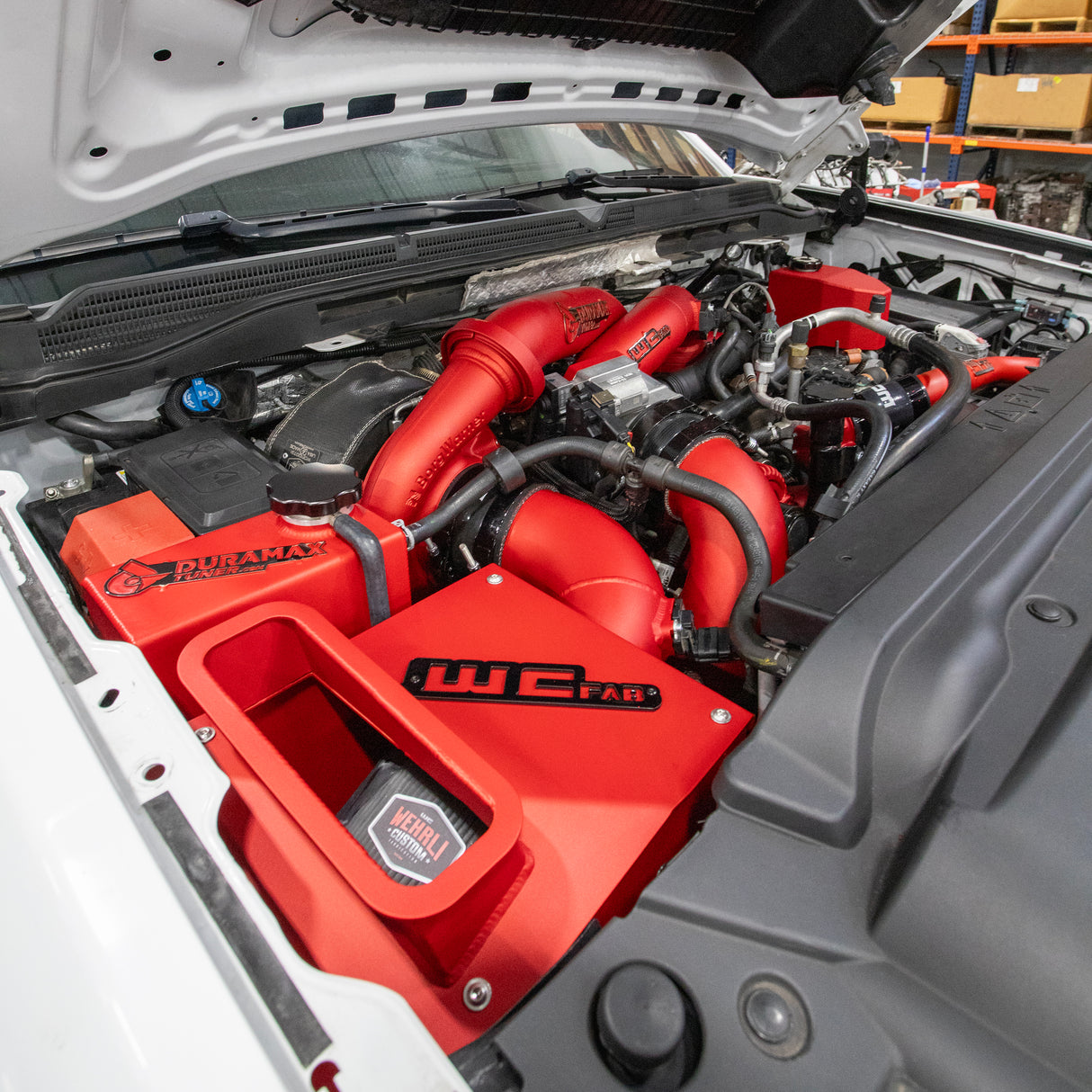 2015-2016 Duramax Air Intake Kit Air Adapter Lid for Hood Swap - Wehrli Custom Fabrication