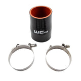 Universal 2.75" x 3" ID Straight Reducer 4.5" Long Silicone Boot and Clamp Kit - Wehrli Custom Fabrication
