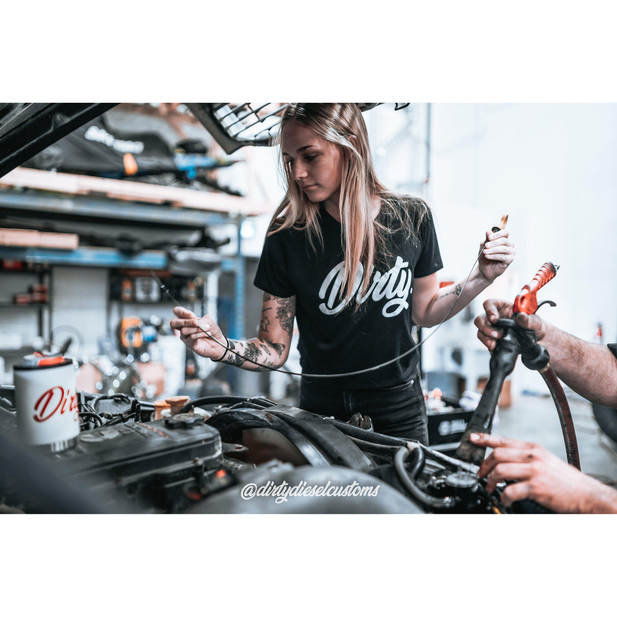 Women's Dirty Diesel Crop Top-T-Shirt-Dirty Diesel Customs-Dirty Diesel Customs