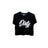 Women's Dirty Diesel Crop Top-T-Shirt-Dirty Diesel Customs-dirty-crop-BLK-Sleeved-Small-Dirty Diesel Customs
