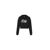 Women's Dirty Diesel Cropped Hoodie-Cropped Hoodie-Dirty Diesel Customs-DDC-CROP-HOOD-BLK-SMALL-Dirty Diesel Customs