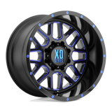 XD XD820 GRENADE - Satin Black Milled W/ Blue Clear Coat-Wheels-XD-XD82021268944NBC-Dirty Diesel Customs